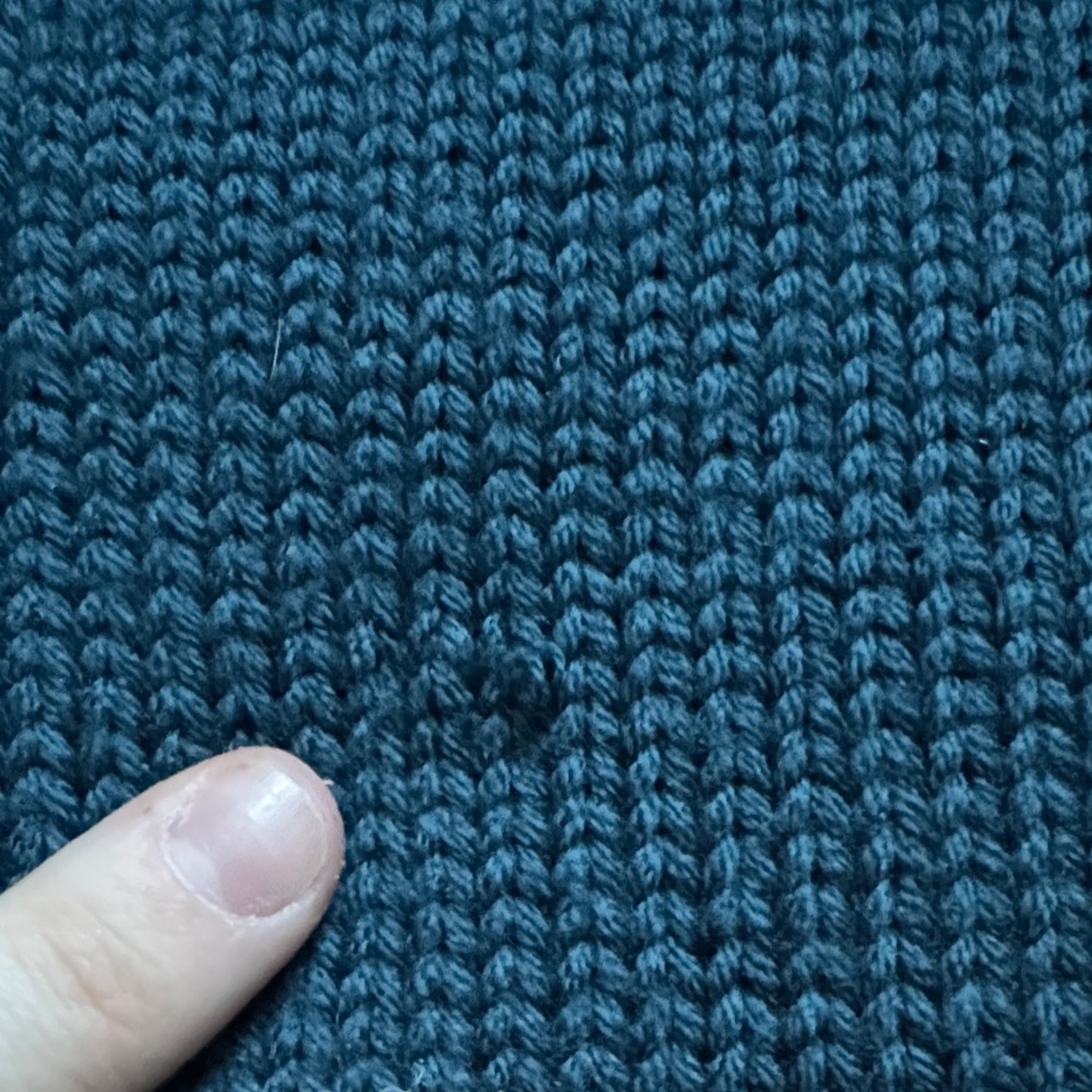 Lululemon Yin to You Chunky Knit Merino Wool Sweater - Deep Teal Alberta Lake - Picture 7 of 9